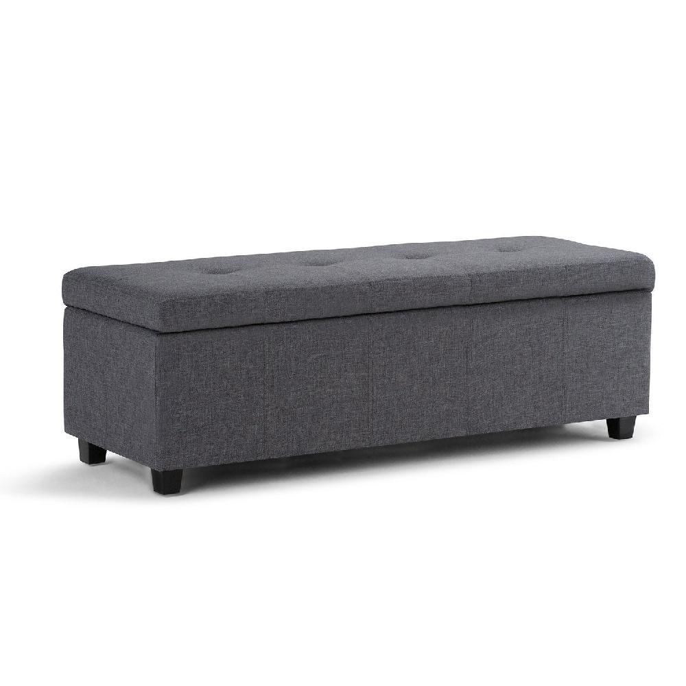 simpli home Storage Ottoman in Linen