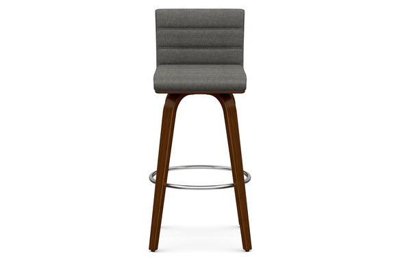 Simpli Home Swivel Bar Stool In Linen