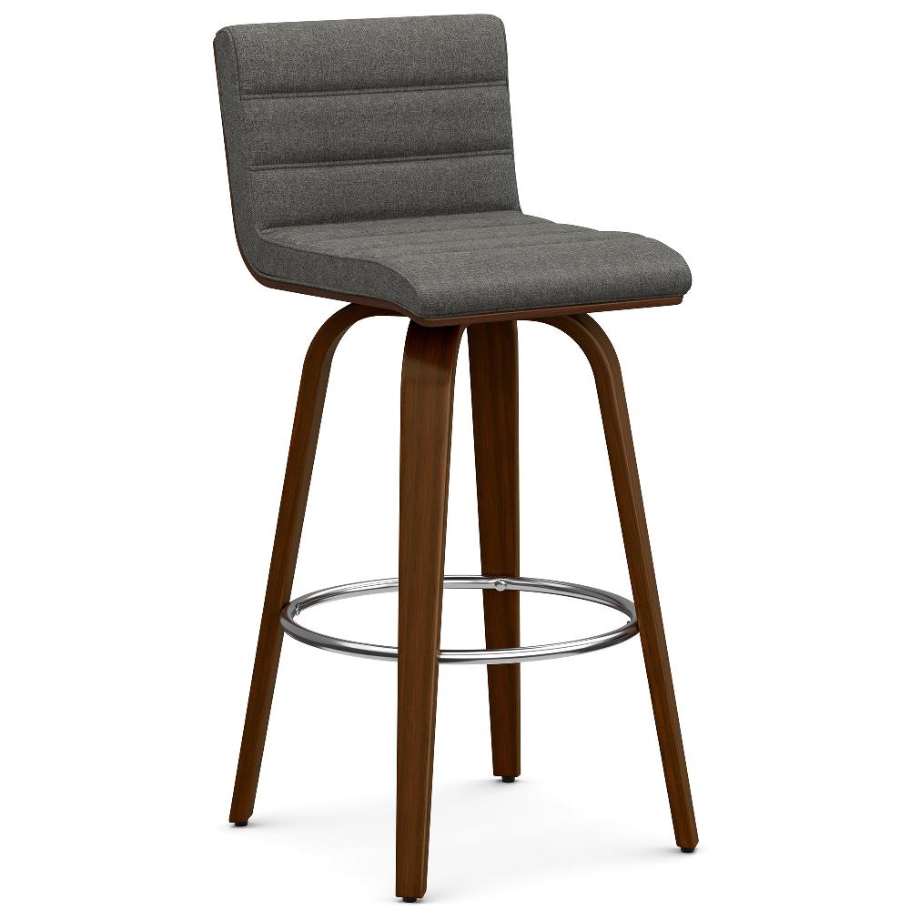 simpli home Swivel Bar Stool in Linen