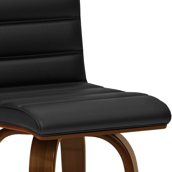 Simpli Home Swivel Bar Stool In Vegan Leather