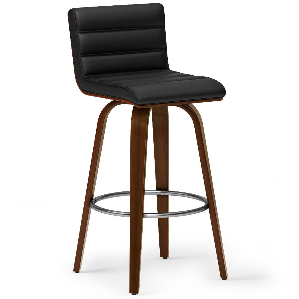 simpli home Swivel Bar Stool in Vegan Leather
