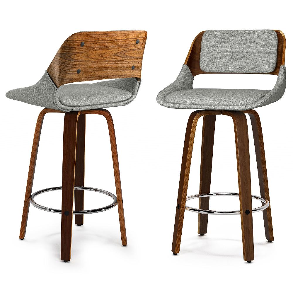 simpli home Swivel Bar Stool (Set of 2)