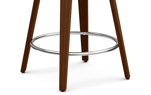 Simpli Home Swivel Counter Height Stool In Linen