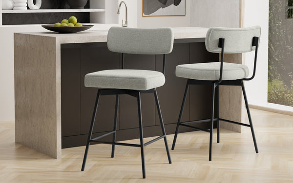 Simpli Home Swivel Counter Height Stool (Set Of 2)