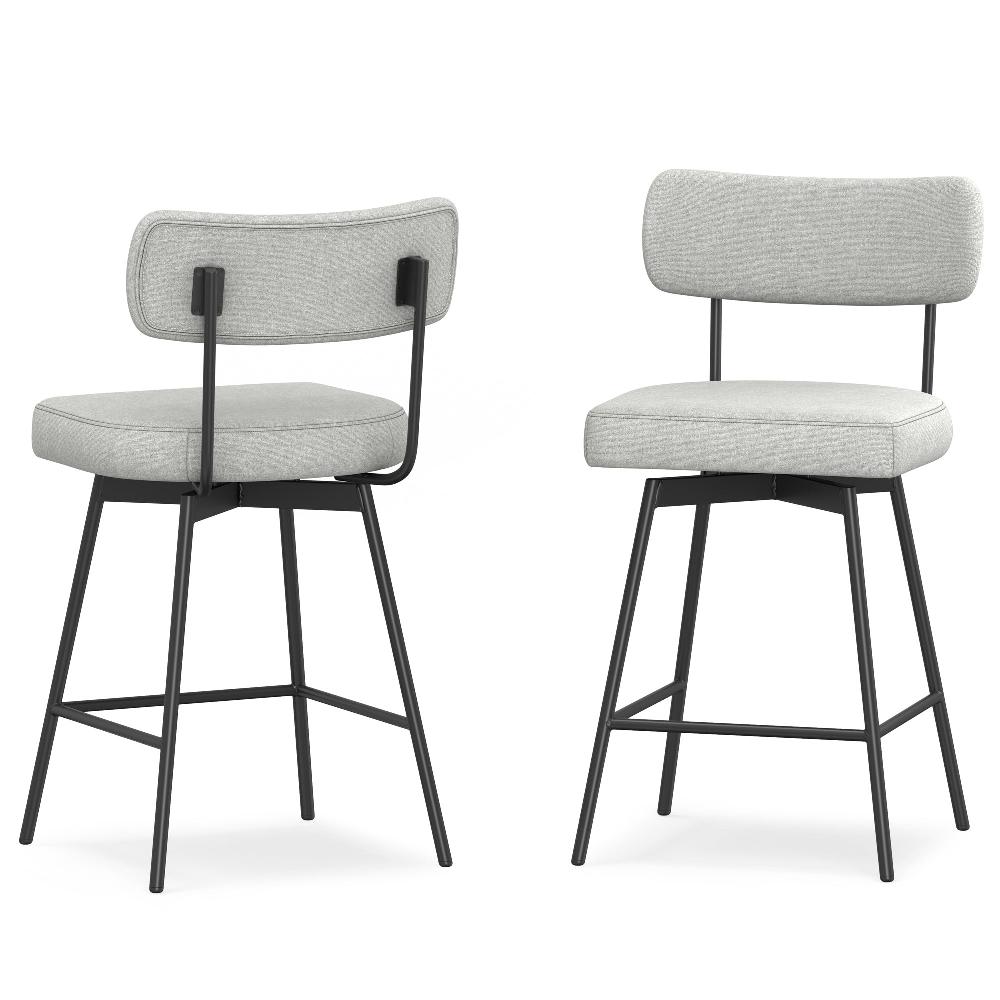 simpli home Swivel Counter Height Stool (Set of 2)