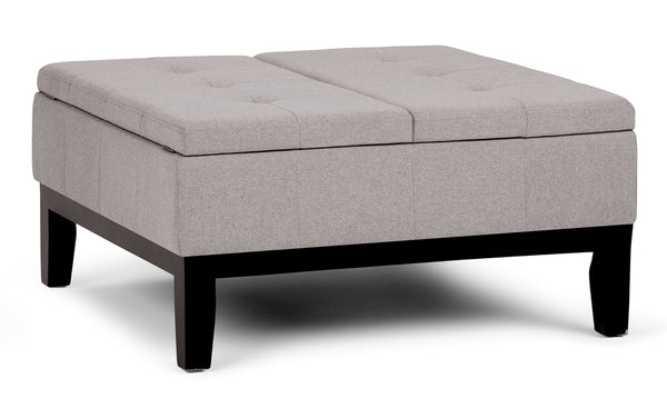 Simpli Home Table Ottoman In Linen