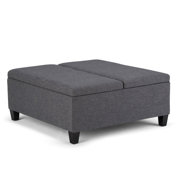 Simpli Home Table Ottoman In Linen