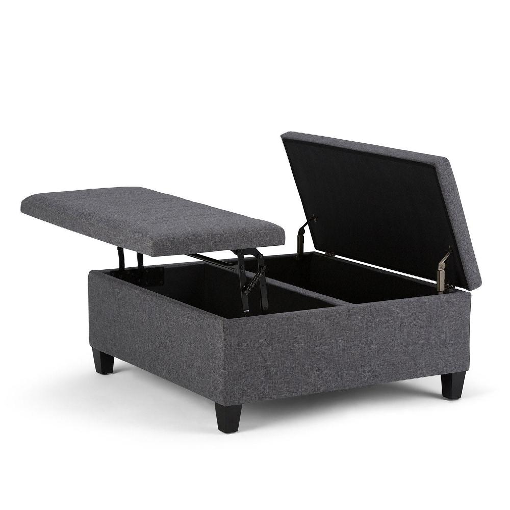 simpli home Table Ottoman in Linen