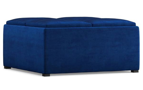 Simpli Home Table Ottoman In Velvet Fabric