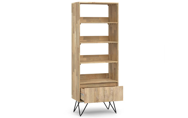 Simpli Home Tall Bookcase In Mango