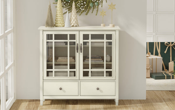 Simpli Home Tall Storage Cabinet