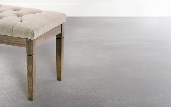 Simpli Home Tufted Ottoman Bench In Wheat Beige