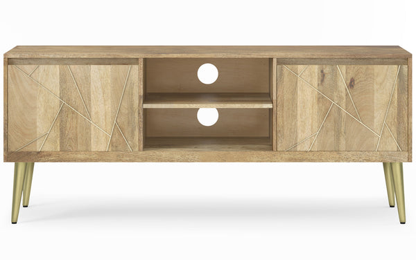 Simpli Home TV Media Stand In Mango