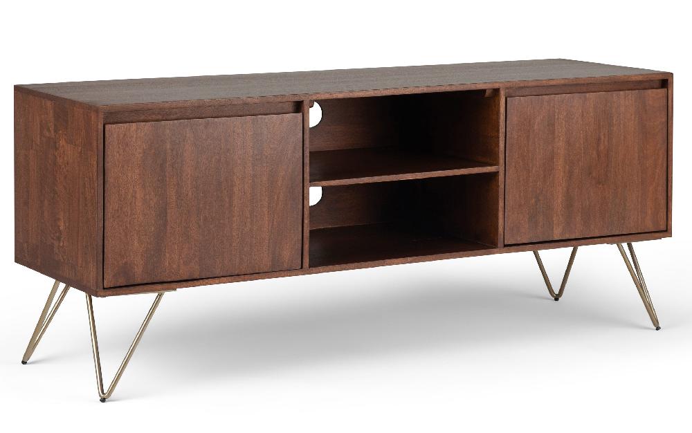 simpli home TV Media Stand in Mango