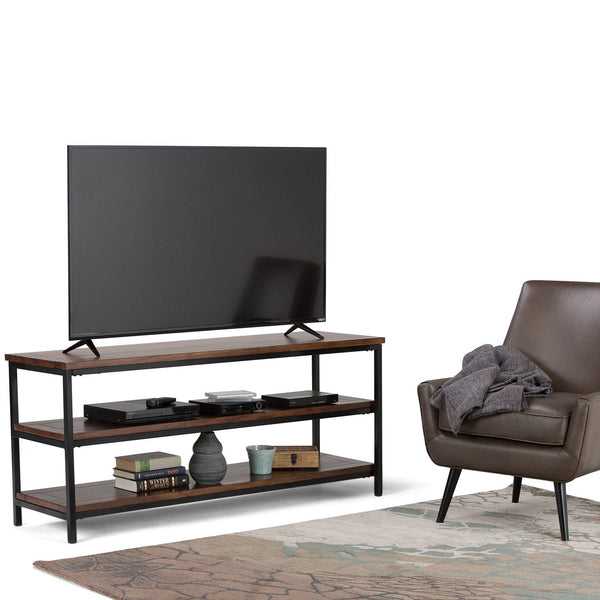 Simpli Home TV Media Stand In Mango