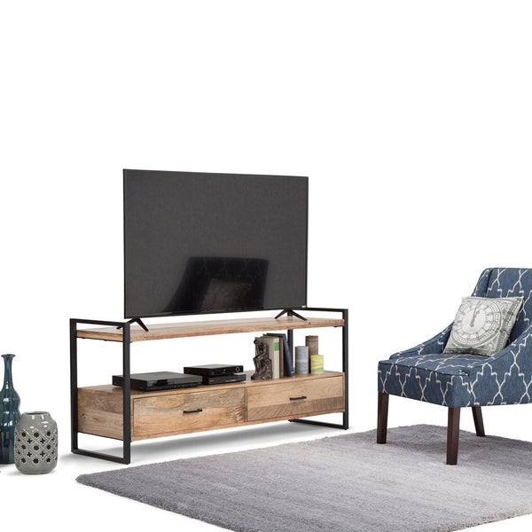 Simpli Home TV Media Stand In Mango