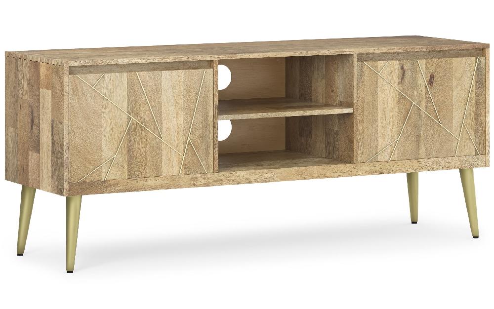 simpli home TV Media Stand in Mango