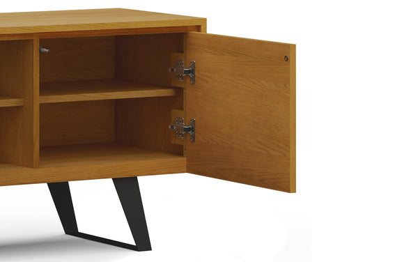 Simpli Home TV Media Stand In Oak