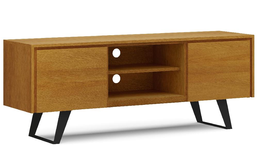 simpli home TV Media Stand in Oak