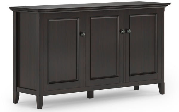 Simpli Home Wide 3 Door Storage Cabinet