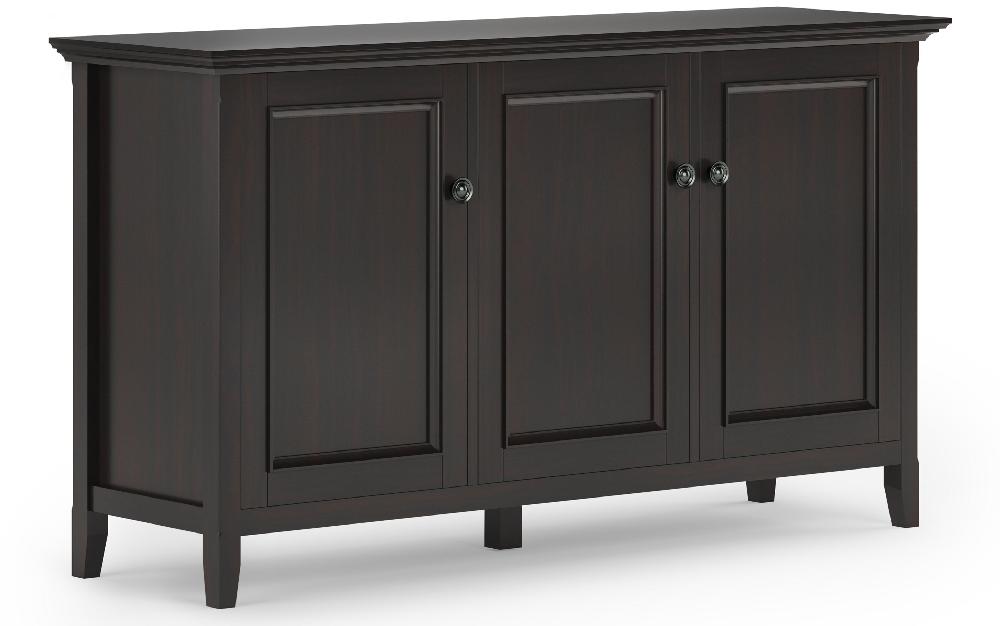 simpli home Wide 3 Door Storage Cabinet