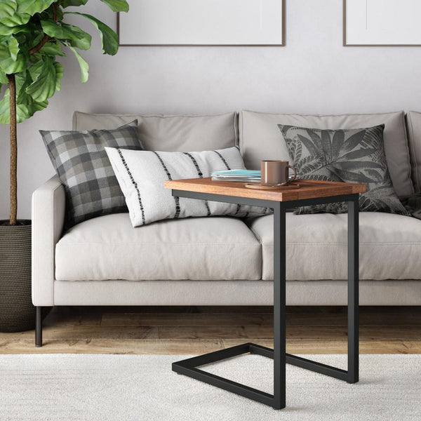 Simpli Home Wide C Side Table In Mango