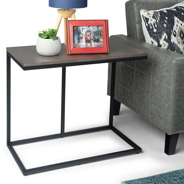 Simpli Home Wide C Side Table In Mango