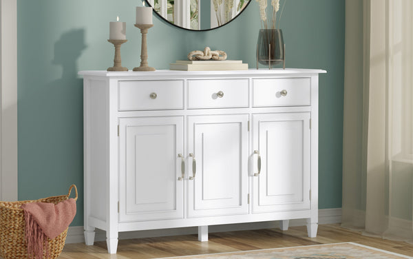 Simpli Home Wide Entryway Storage Cabinet