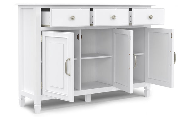 Simpli Home Wide Entryway Storage Cabinet