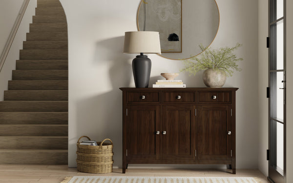 Simpli Home Wide Entryway Storage Cabinet