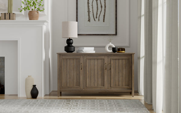 Simpli Home Wide Storage Cabinet