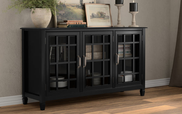 Simpli Home Wide Storage Cabinet