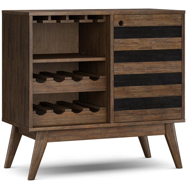Simpli Home Wine Cabinet In Acacia