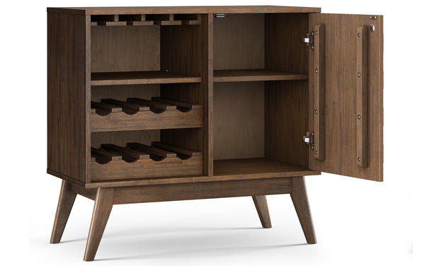 Simpli Home Wine Cabinet In Acacia