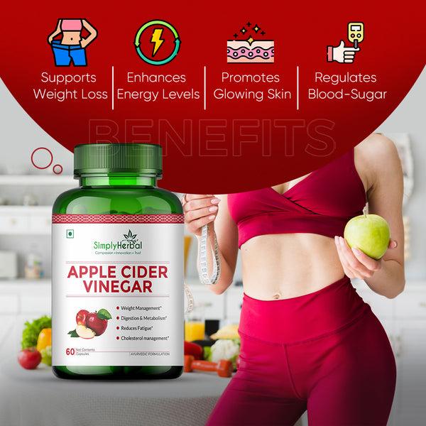 Simply Herbal Simply Herbal Apple Cider Vinegar – 500mg – 60 Capsules