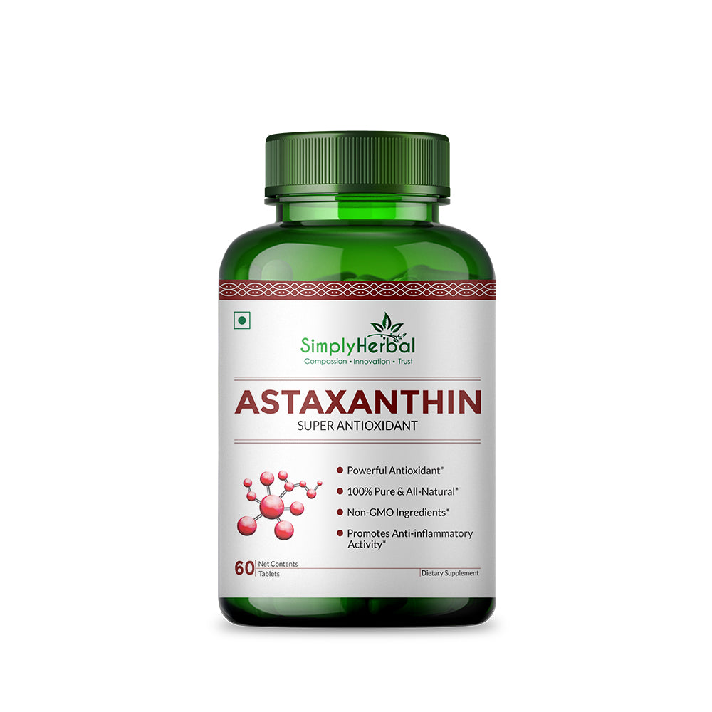 simply herbal Simply Herbal Astaxanthin Supplement Tablets - 60 Tablets