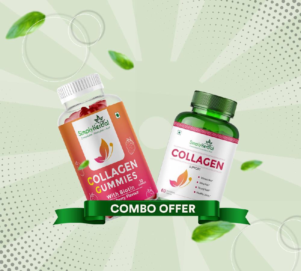 simply herbal Simply Herbal Collagen Care Kit – 2-in-1 Skin Hair & Nail Support