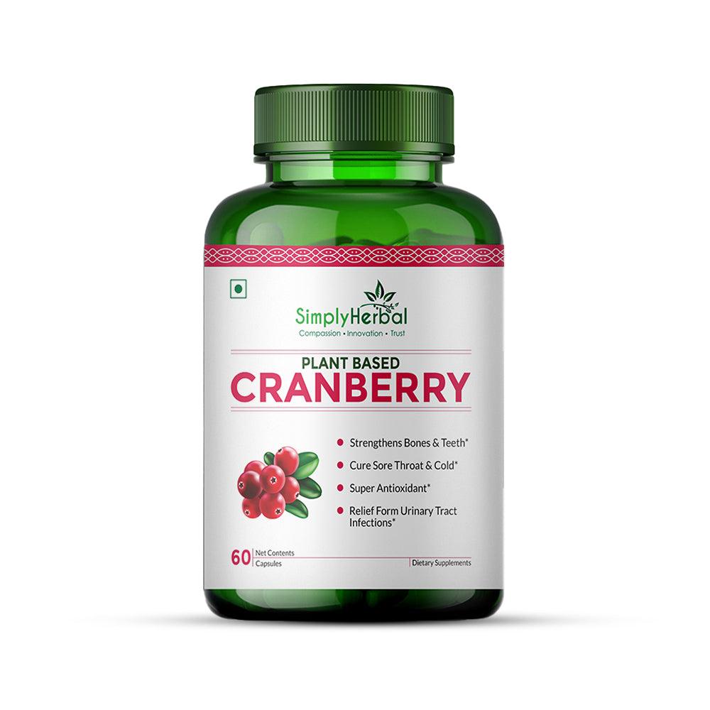 simply herbal Simply Herbal D Mannose Cranberry Urinary Tract Health 800MG –60 Capsules