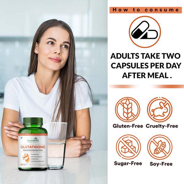 Simply Herbal Simply Herbal Glutathione Capsules-60 Capsule