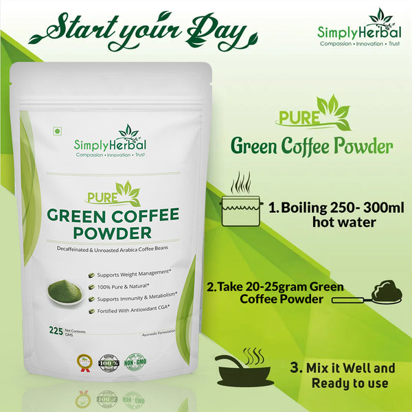 Simply Herbal Simply Herbal Green Coffee Beans Powder – 225g