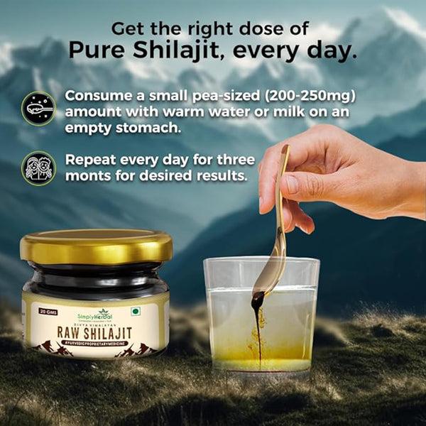Simply Herbal Simply Herbal Himalayan Raw Shilajit Pure Ayurveda- 20 Grm
