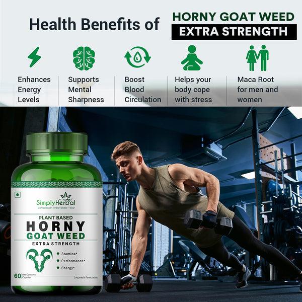 Simply Herbal Simply Herbal Horny Goat Weed With Maca Root Extract 800Mg-90 Capsules