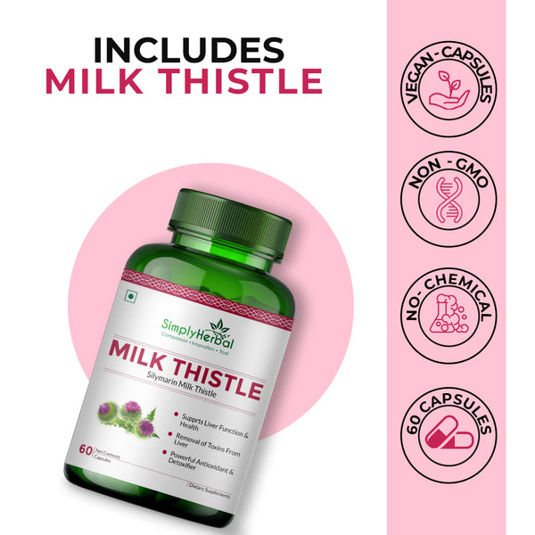 Simply Herbal Simply Herbal Milk Thistle Capsules 500mg – 60 Capsules