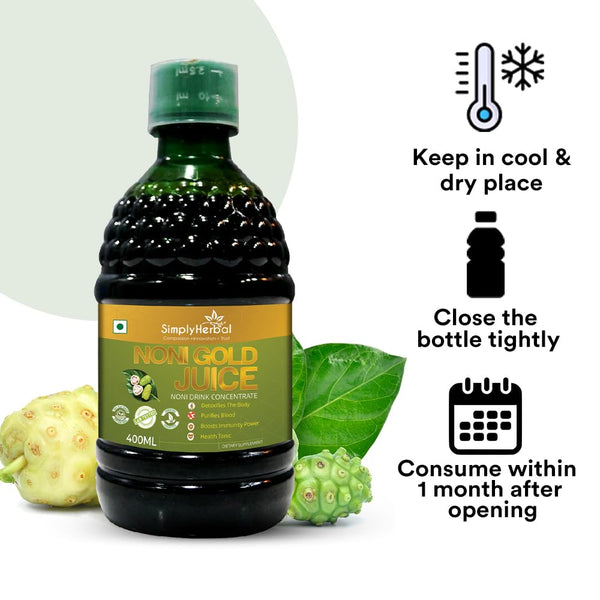 Simply Herbal Simply Herbal Noni Gold Juice -Blood Purifier Immunity & Body Detoxifiers Health Tonic -400ml