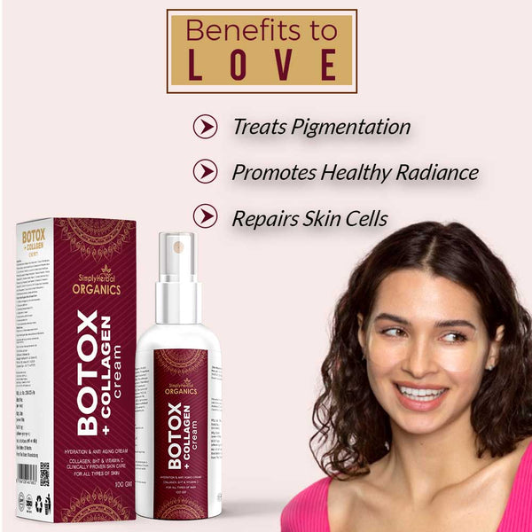 Simply Herbal Simply Herbal Organics Botox Cream 100 Gm| Face Repairing & Brightening For All Skin Types