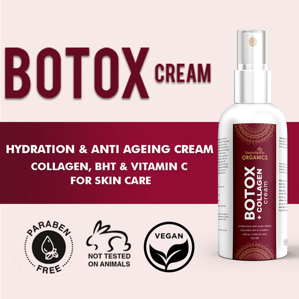 Simply Herbal Simply Herbal Organics Botox Cream 100 Gm| Face Repairing & Brightening For All Skin Types
