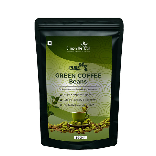 Simply Herbal Simply Herbal Pure Unroasted Green Coffee Beans 50g
