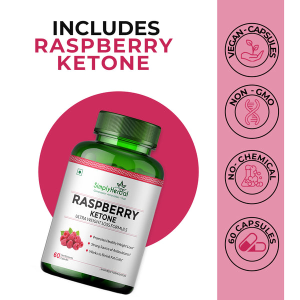 Simply Herbal Simply Herbal Raspberry Ketone 800mg – 60 Capsules