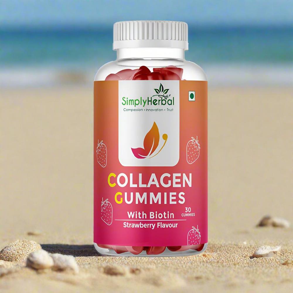 simply herbal Simply Herbal Skin Collagen & Biotin Gummies – 30 Pack