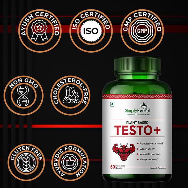 Simply Herbal Simply Herbal Testo+ 800mg - 60 Capsules